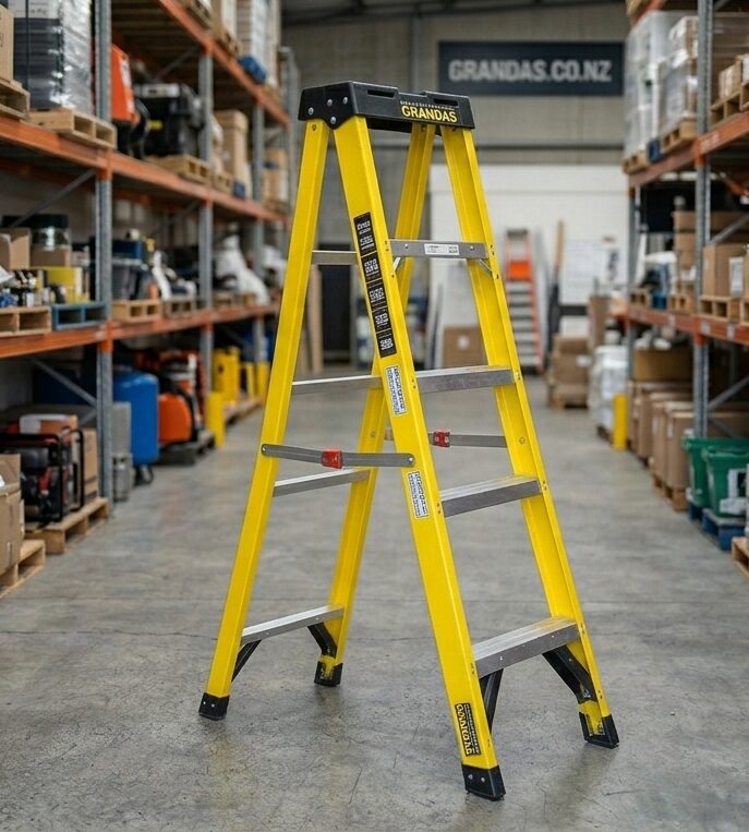1.2m 4 Step Double Sided Ladder 180kg