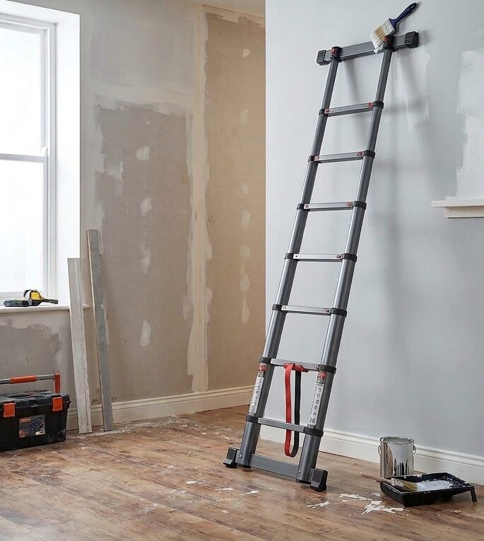 1.2m All-in-one Telescopic Ladder 150kg