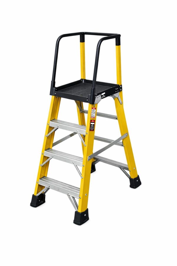 1.2m Fibreglass Platform Ladder 150kg - Grandas