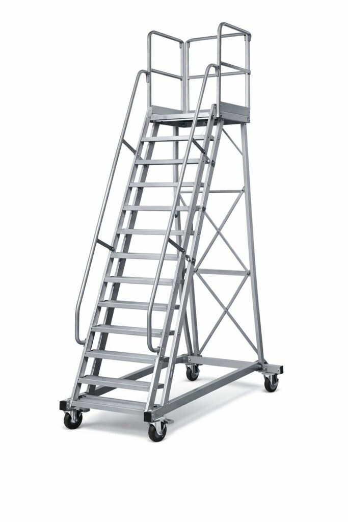 10 Step Platform Ladder Handrail