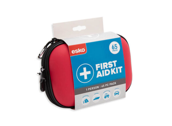First Aid Kit 1 person, 65pc, EVA case with carabiner