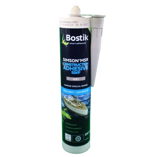 Bostick Simson MSR Marine Adhesive 290ml - Grey Carton of 12