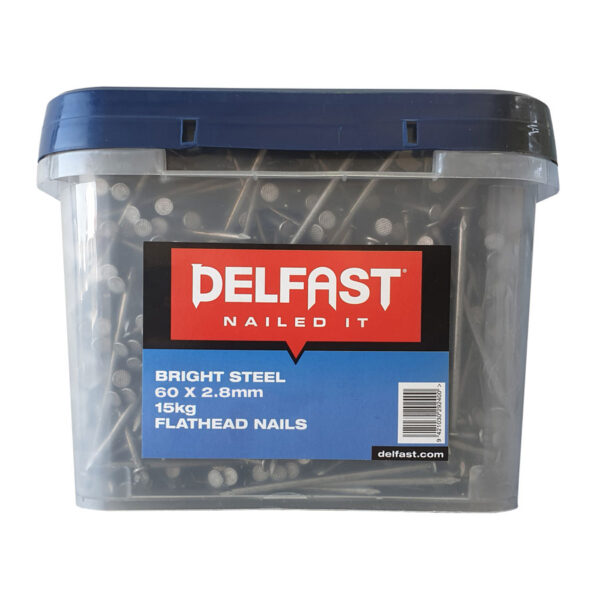 Delfast 60 x 2.8mm Bright Flathead Loose Nails 15kg