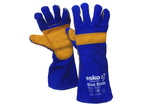 Esko Blue Brute II Premium Welders Glove Pack of 12 - Image 2