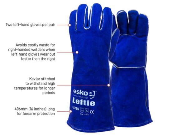 Esko Leftie Left Hand Welders Glove Pack of 12