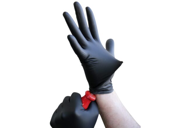 Esko High Five Industrial Black Nitrile Glove Box of 100 Carton of 10 - Image 5