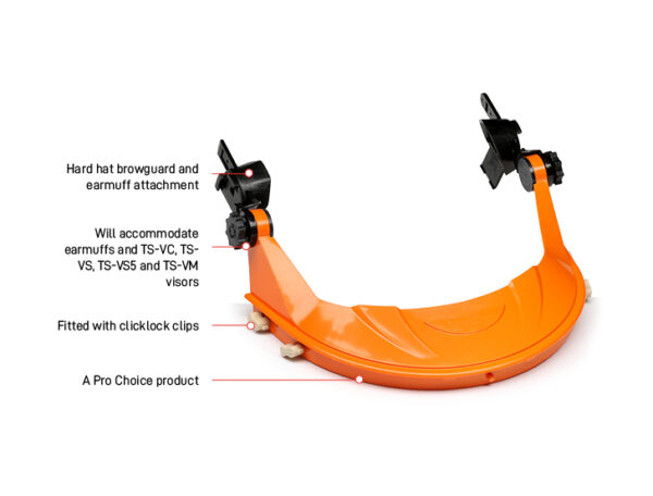 Hard Hat Browguard/Earmuff Attachment
